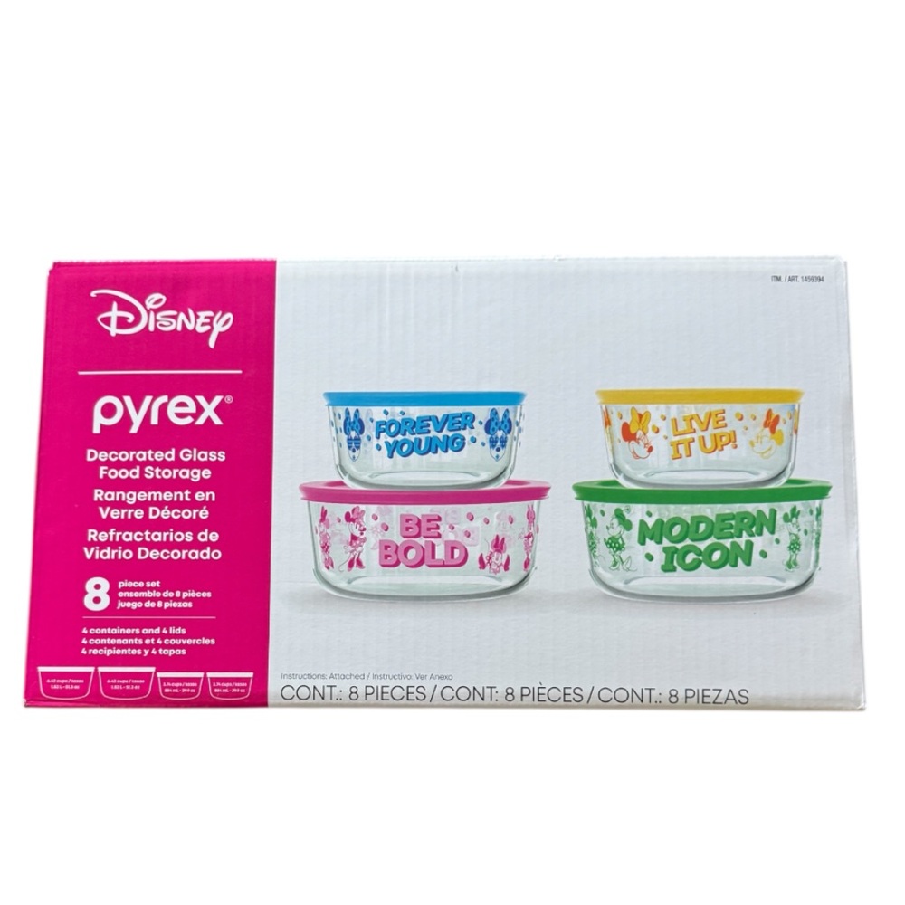 Pyrex 8 Piece Storage Set Disney Themed